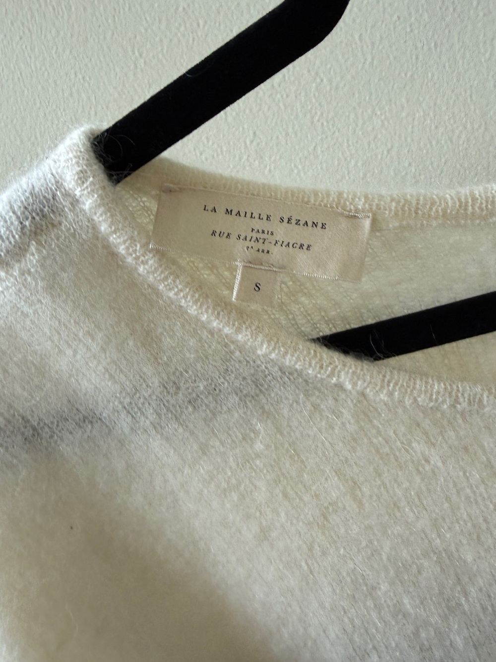 Sezane Gaspard Sweater, Size Small, Navy Ecru - Picture 5 of 7